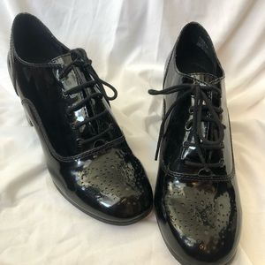 Patent leather heels